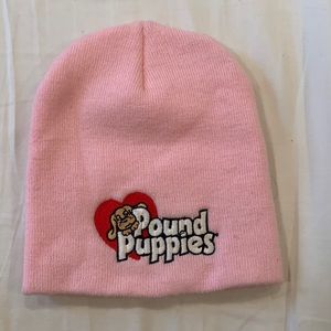 NWOT Pink Pound Puppies Beanie